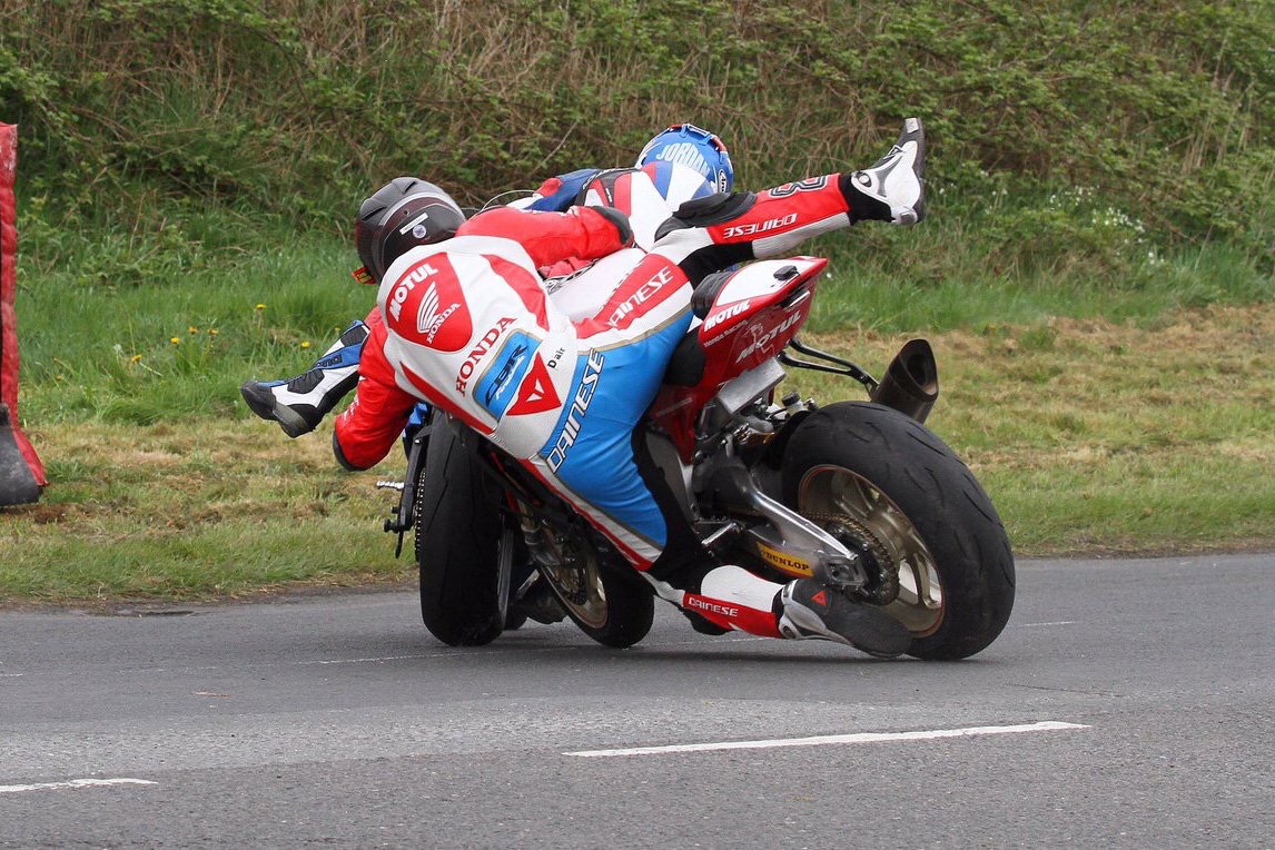 Guy Martin and Paul Jordan Collide at 2017 Tandragee 100 Guy Martin and Paul Jordan Collide at 2017 Tandragee 100