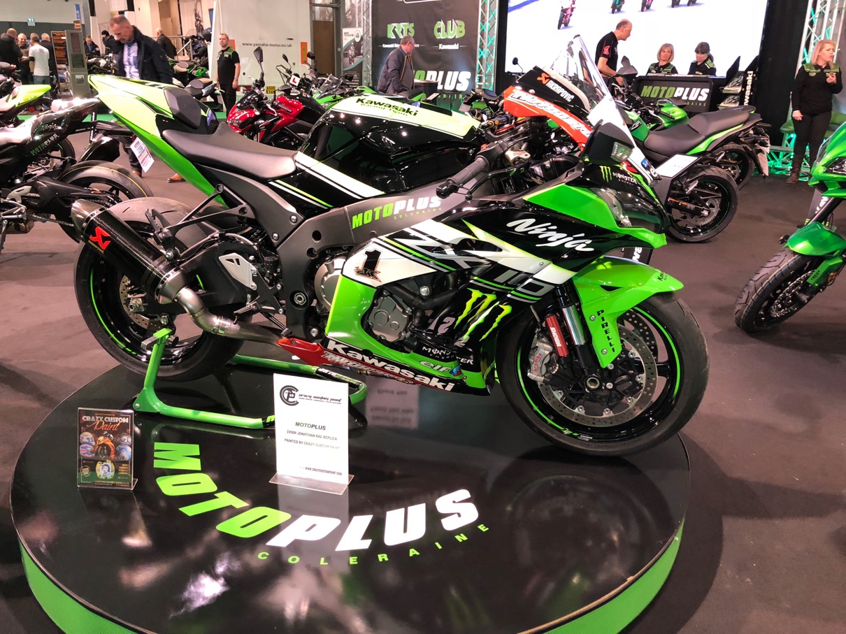 Crazy Custom Paint Jonathan Rea Replica at 2018 Northern Ireland Motorcycle Festival