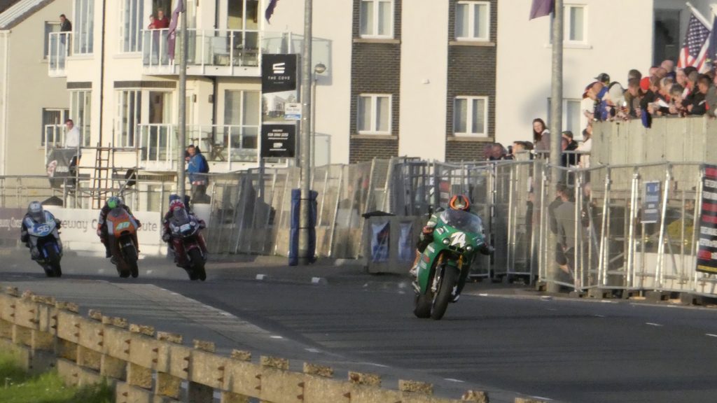 Joey Thompson (74) was flying on the Paton in the supertwins race - this lad is a future winner and that bike is special. After a bit of controversy it is now well established you can pick up your own Paton for £35k! - At the 2018 NW2018 (17/05/2018)