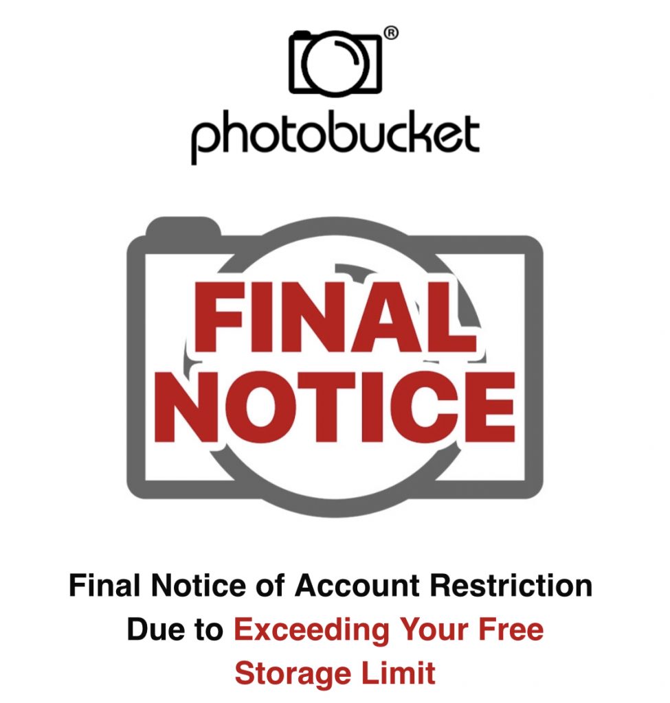 Photobucket Final Warning