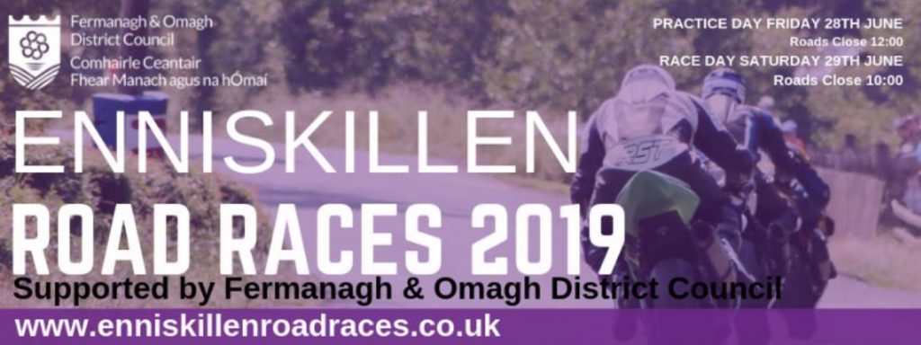 2019 Enniskillen Road Races Banner