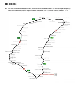 Isle of Man TT Course Map : 2023 Isle of Man TT Visitor's Guide