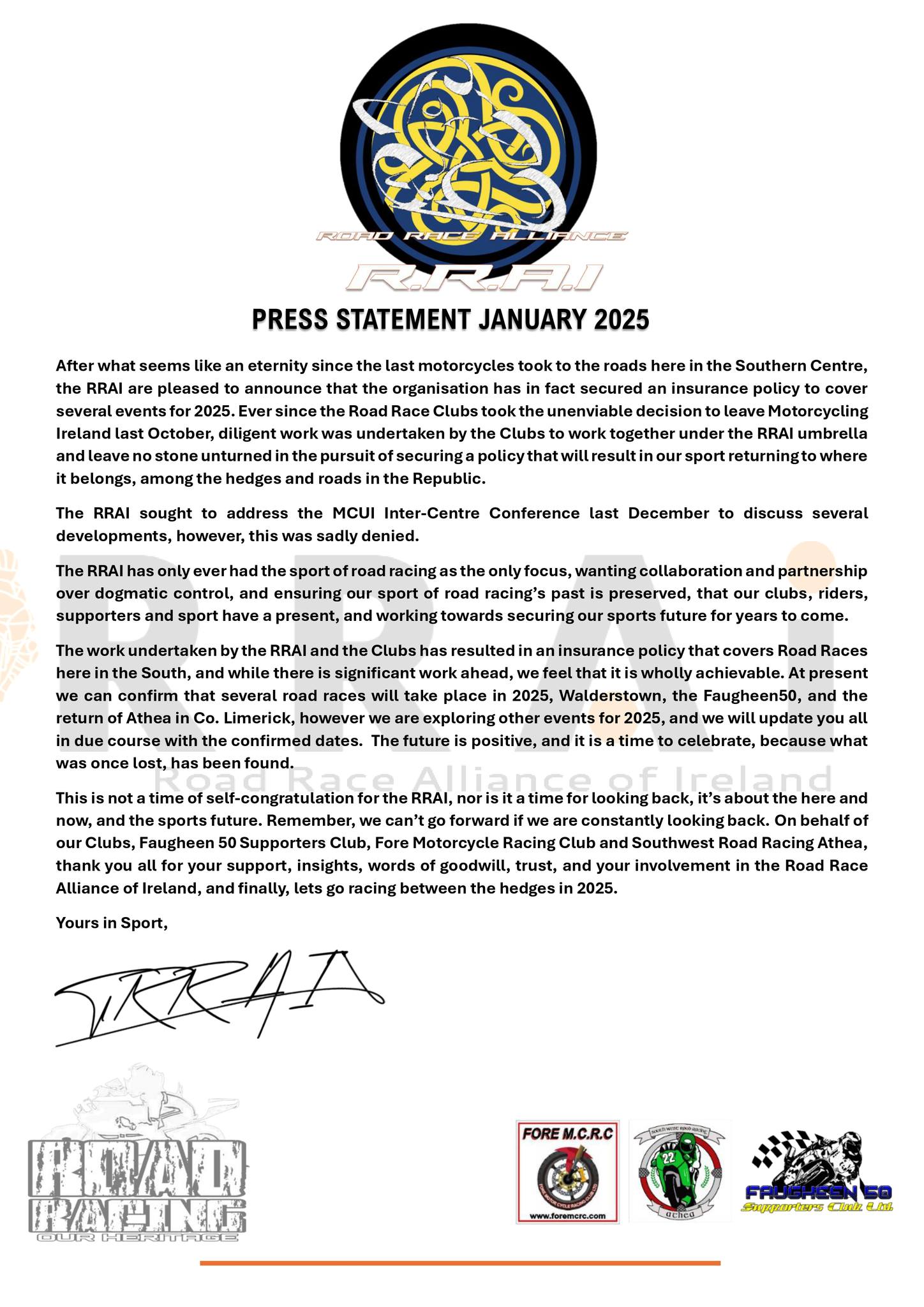 2025RRAIStatement RRAI Statement January 2025