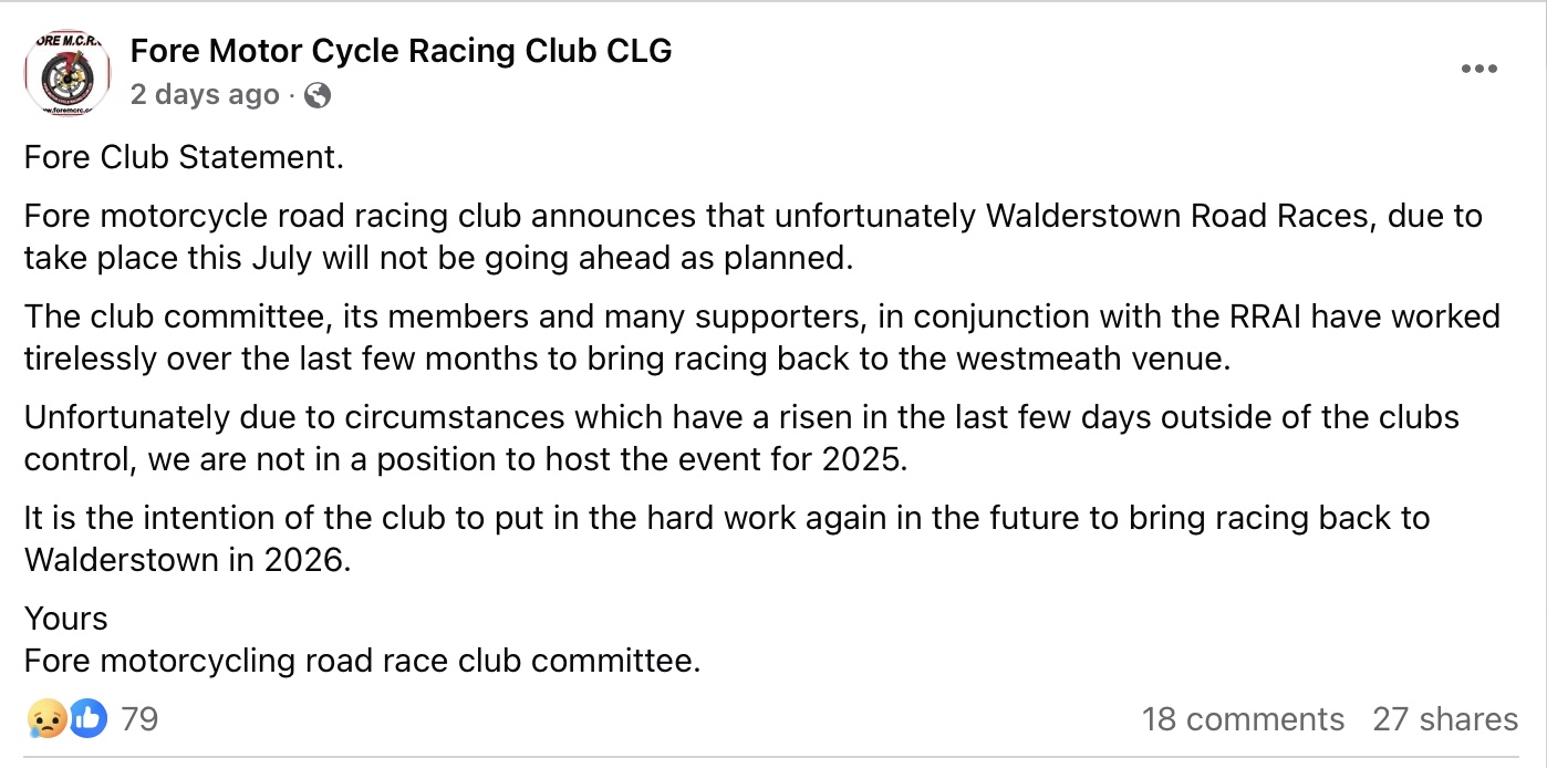 Screenshot 29/05/2025 Fore Motor Cycle Racing Club Statement