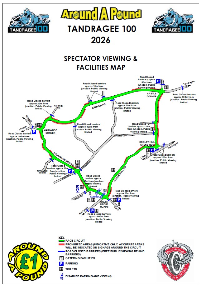 IMG_9316 2026 Tandragee 100 Spectator Viewing and Facilities Map