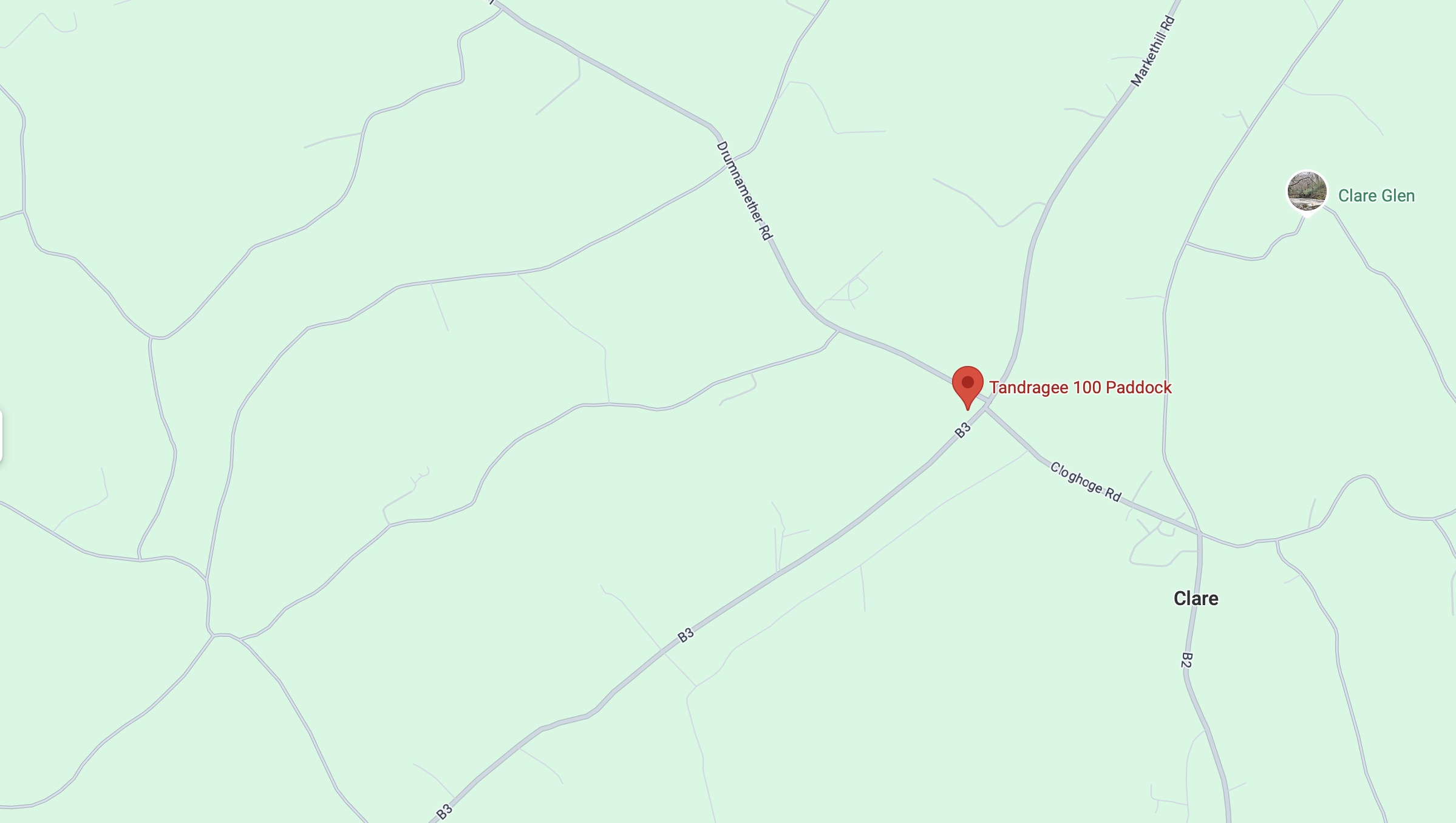 Screenshot Tandragee 100 Paddock Location - Map Outline