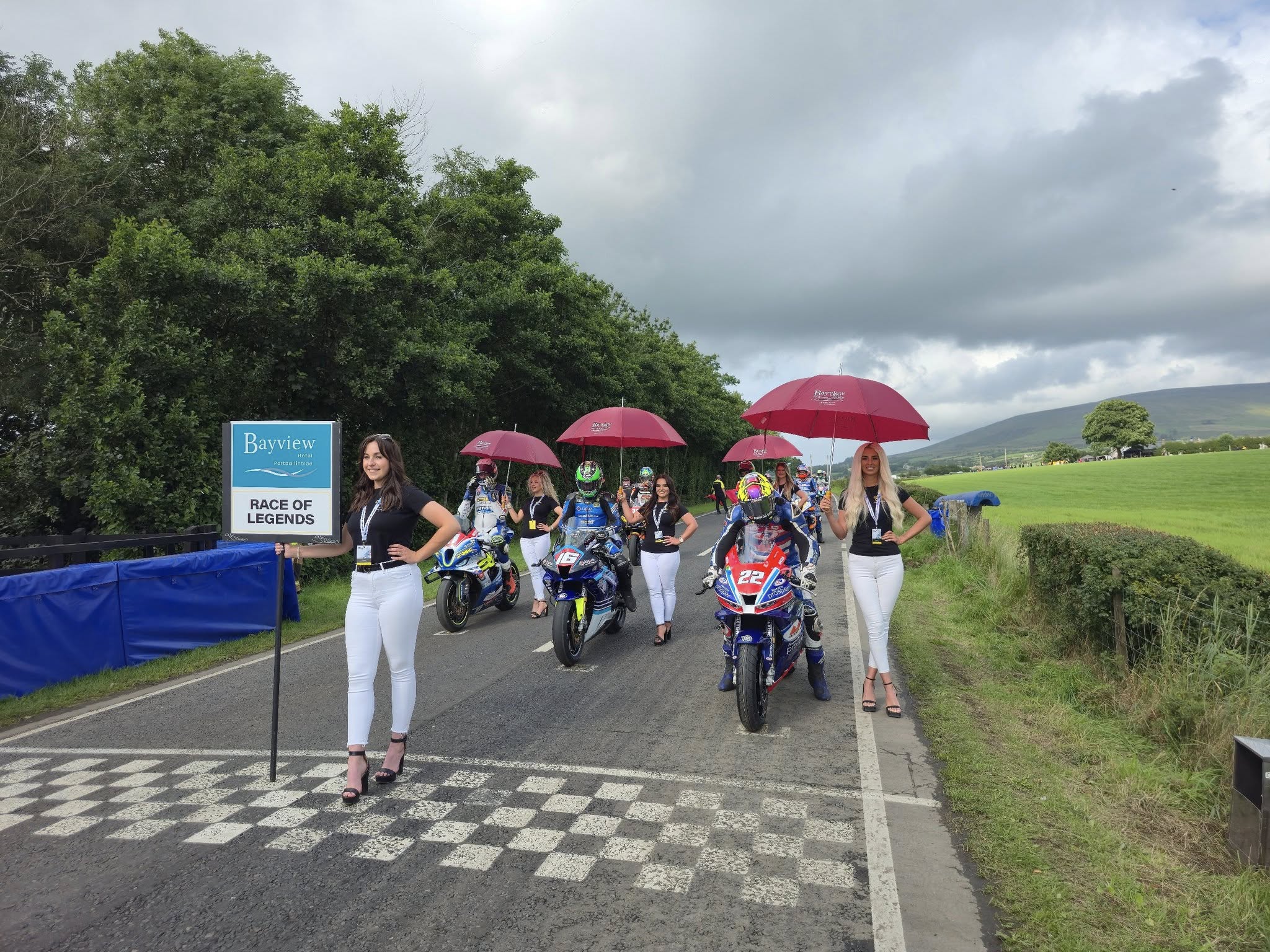 2025 Armoy Road Races - Superbike Race of Legends Starting Grid - Photo from AMRRC Facebook Page