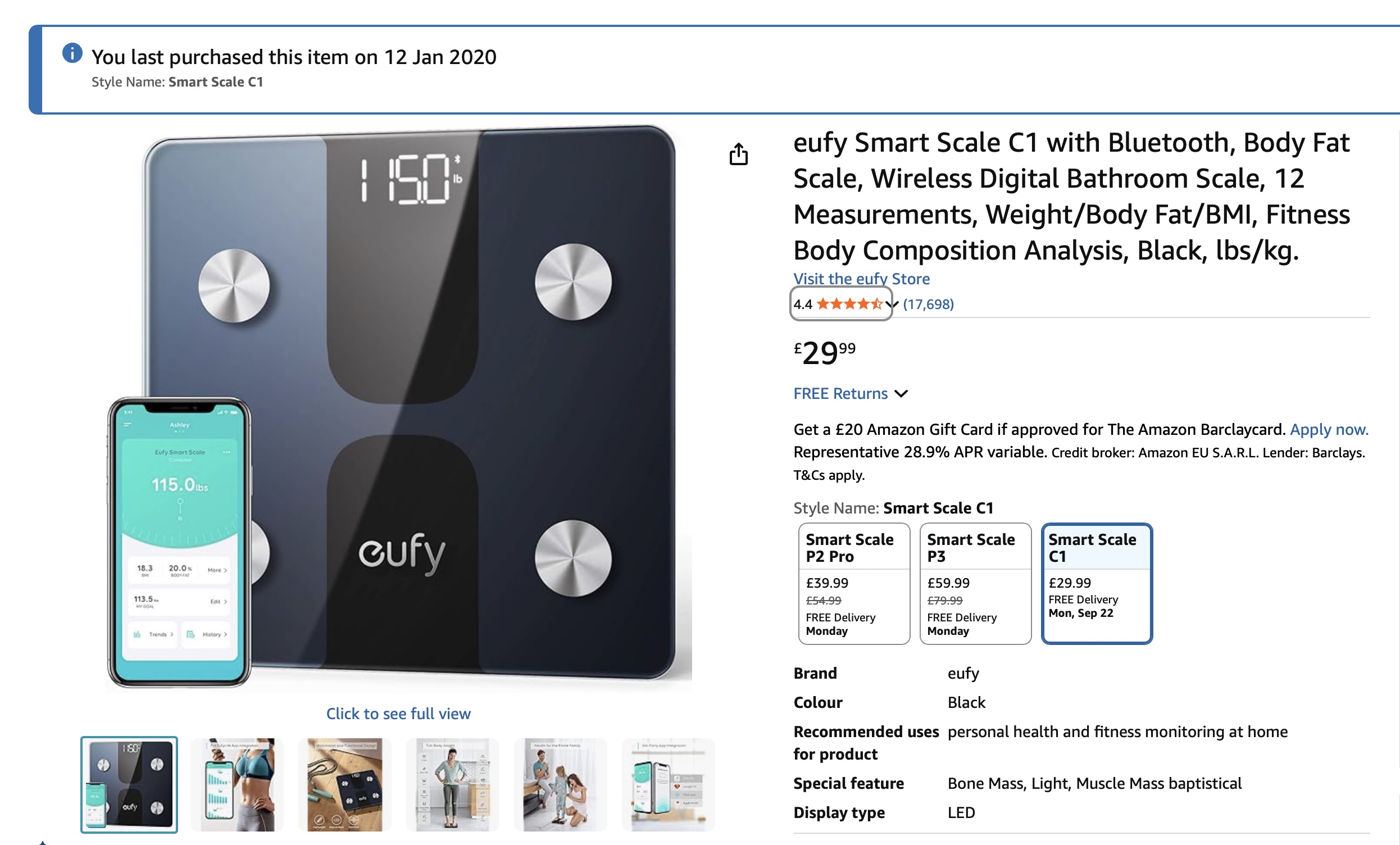 Eufy Smart Scale C1 Eufy Smart Scale C1