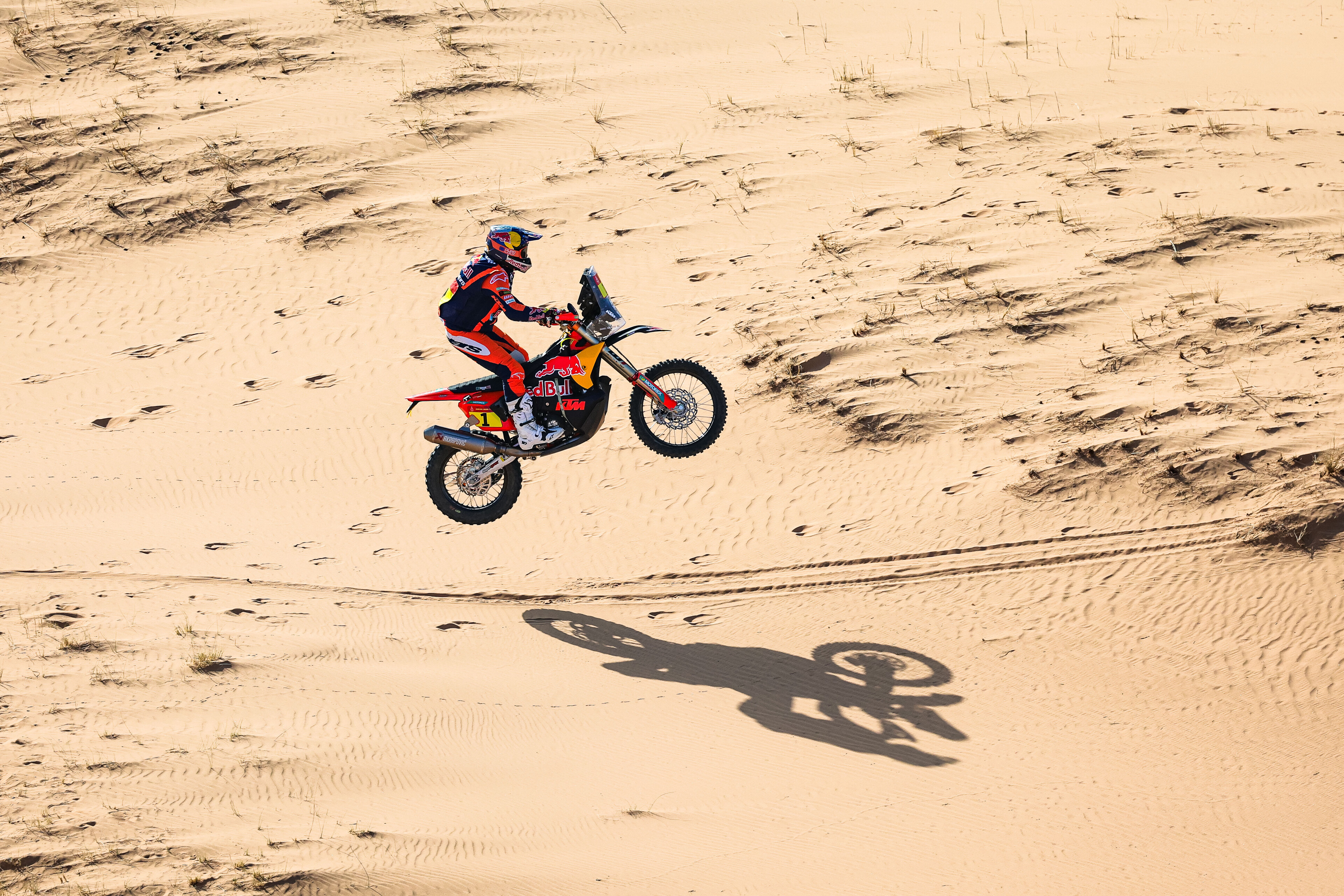 Daniel Sanders Daniel Sanders on his KTM of the Red Bull KTM Factory Racing Team during the Stage 6 of the Dakar 2026, on January 9, 2026 between Haïl and Riyadh, Saudi Arabia